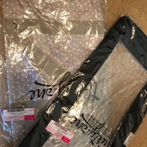 Large utility tote WITH black top bundle